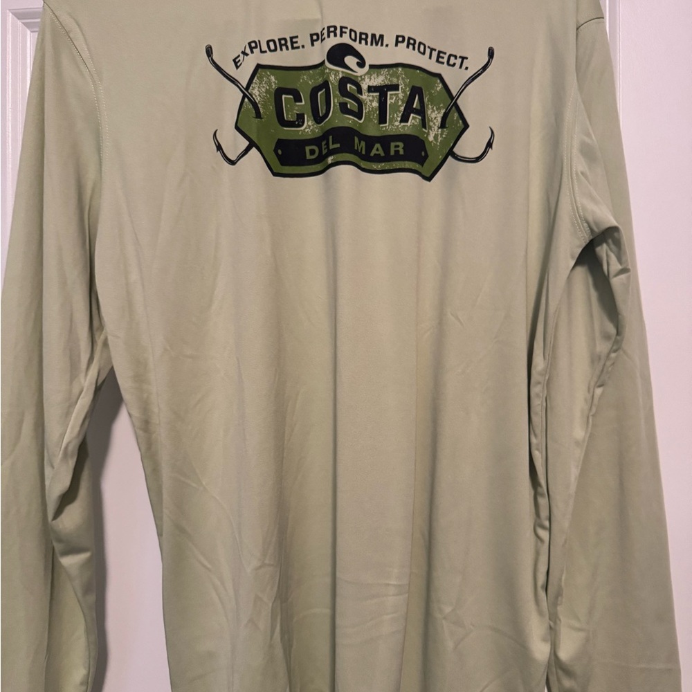 Costa Men's Olive Long Sleeve Tee